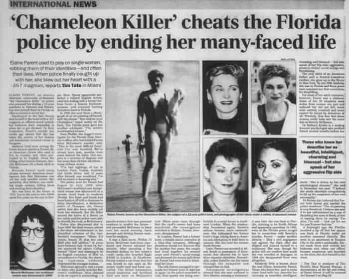 An article about Elaine Parent’s death in The Sunday Telegraph in April 2002.