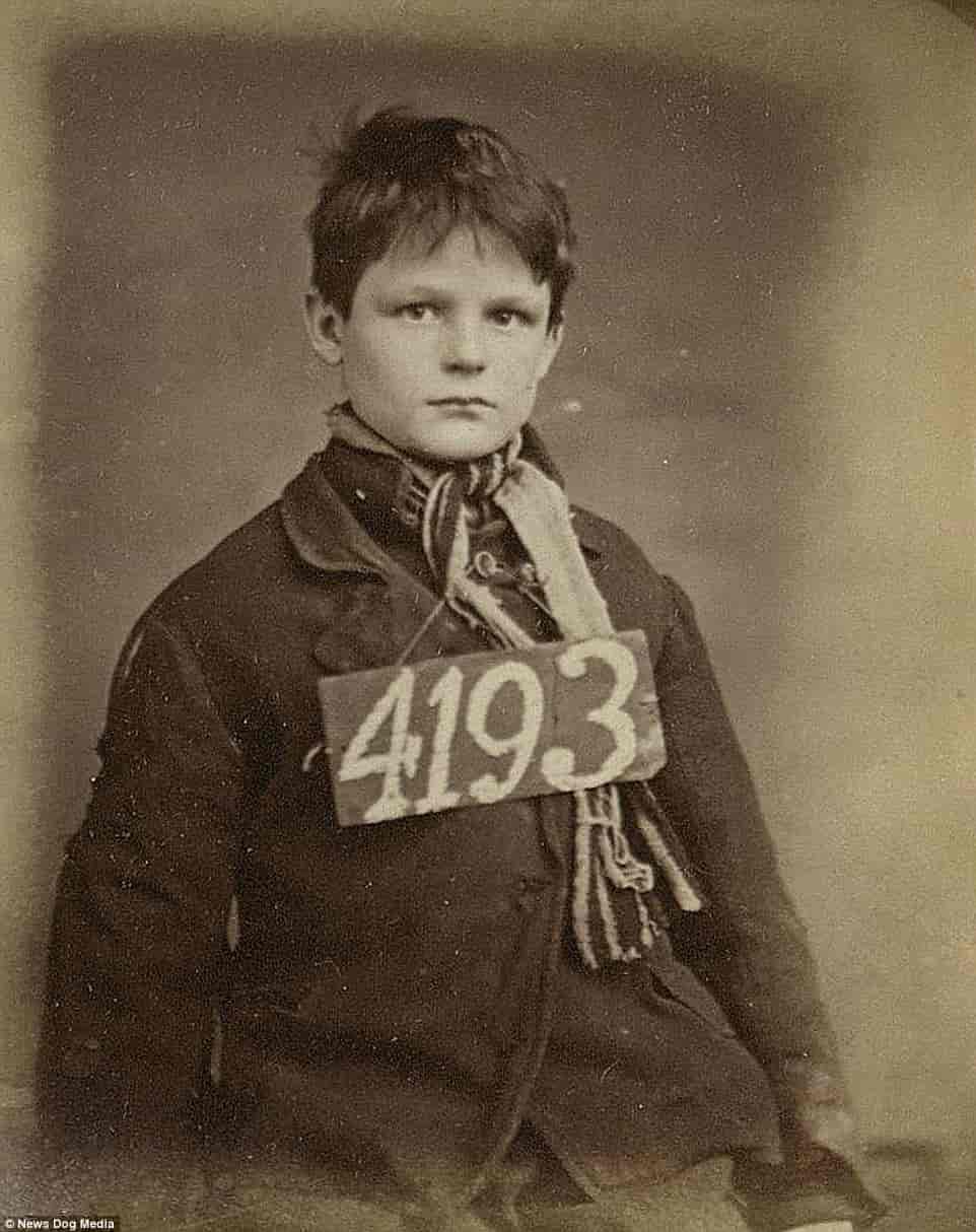 Thomas Savage, 11, was given four days hard labour and 10 strokes of a birch cane at Wandsworth Prison for stealing some iron, in December 1872 