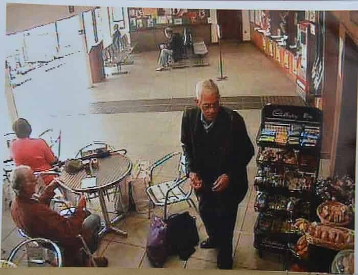 A still image taken from CCTV of 'Peter Bergmann' in the Sligo bus station at Sligo in June 2009