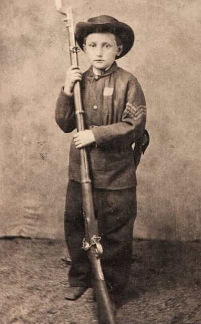 John Clem was barely four feet tall when he joined the Union Army during the Civil War.