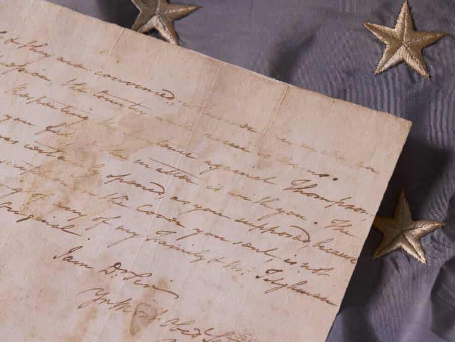 george washington 1777 letter, George Washington letter, American Revolution artifacts, Revolutionary War documents, Danbury raid 1777Continental Army history, Samuel Holden Parsons, Rare historical letters Washington optimism, British raid Connecticut, Raab Collection