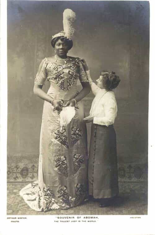 Abomah the Giantess, Ella Williams, Black circus performers, circus history, female giants 