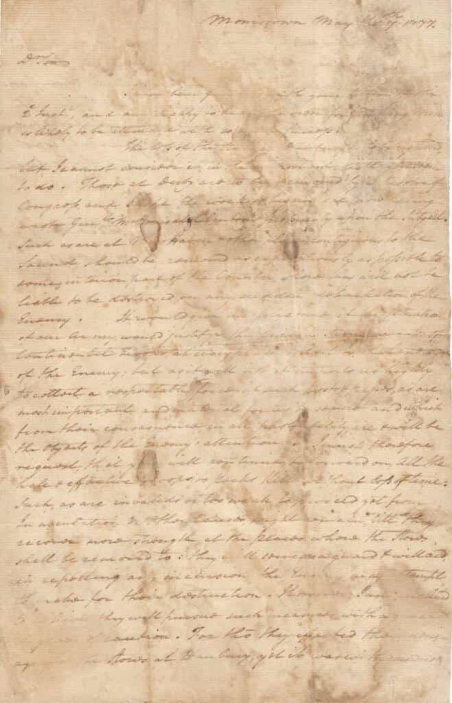 george washington 1777 letter, George Washington letter, American Revolution artifacts, Revolutionary War documents, Danbury raid 1777Continental Army history, Samuel Holden Parsons, Rare historical letters Washington optimism, British raid Connecticut, Raab Collection